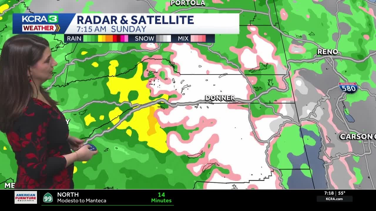 Northern California forecast | Possible rain, snow totals Sunday into Monday