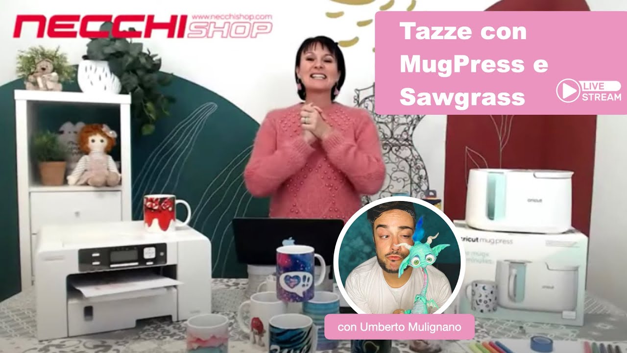 Live Shopping: realizziamo delle tazze Natalizie con la Cricut Mug Press! ☕🎄