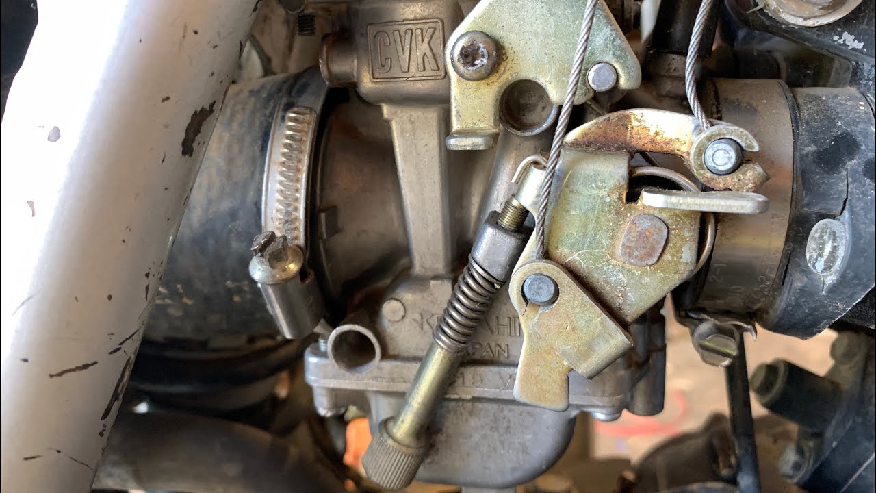 Снятие карбюратора с KLR 250