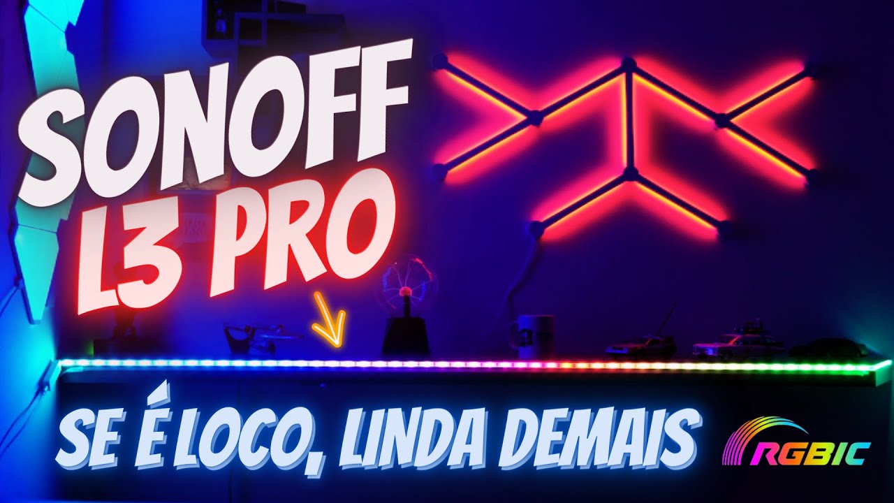 SONOFF L3 PRO – FITA DE LED com a mais nova tecnologia RGBic, tem efeitos de iluminação INCRÍVEIS