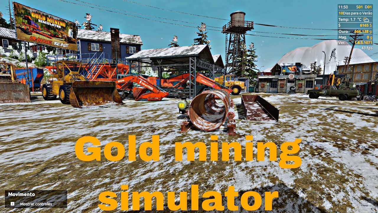 Como jogar gold mining simulator  ep 01 o começo de uma mineração/gameplay/pc/br.pt