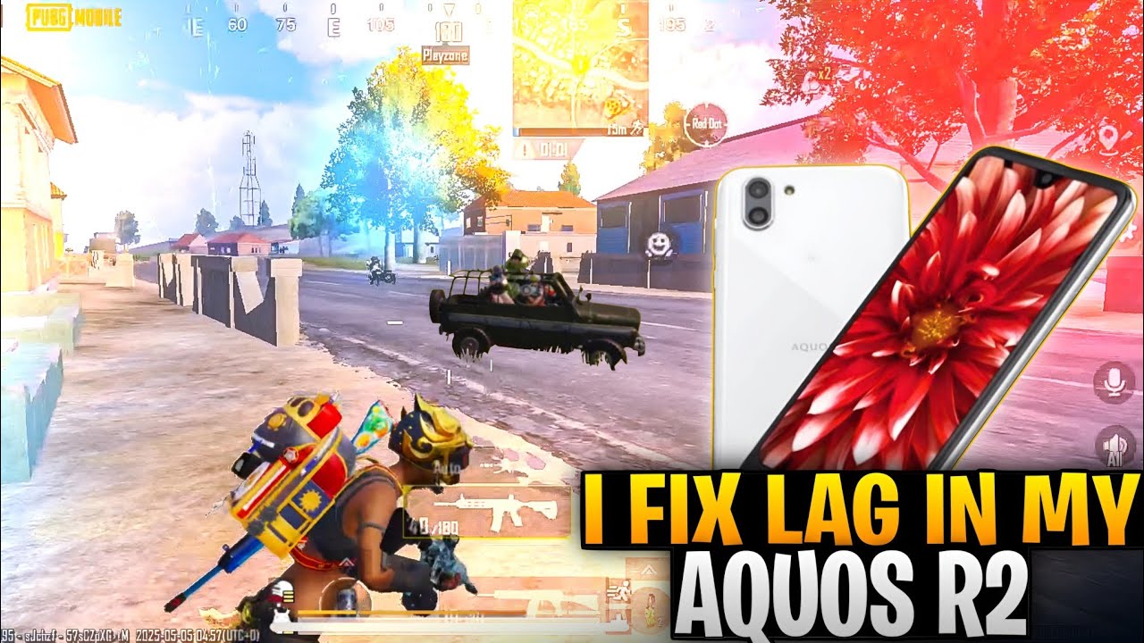 AQUOS R2 LAG FIX✅AQUOS R2 60fps GAMEPLAY WITH COLLING FAN🔥AQUOS R2 Pubg Test