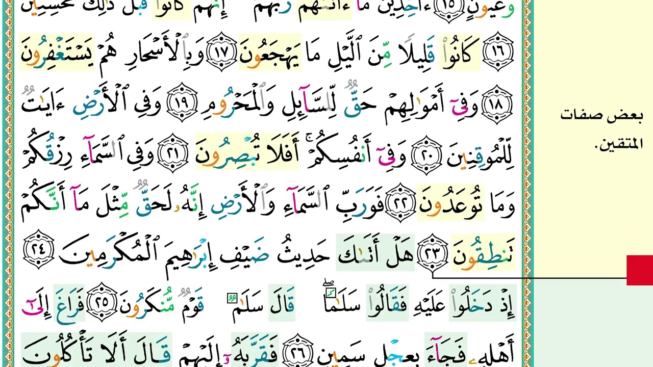 ختمة مصحف التجويد والتحفيظ ومواضيع فقرات القرآن الحلقة رقم 521