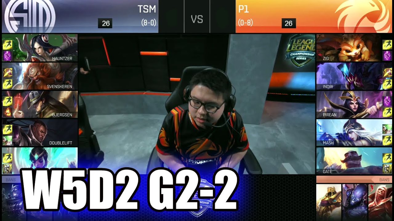 Phoenix1 vs TSM | Game 2 S6 NA LCS Summer 2016 Week 5 Day 2 | P1 vs TSM G2 W5D2 1080p
