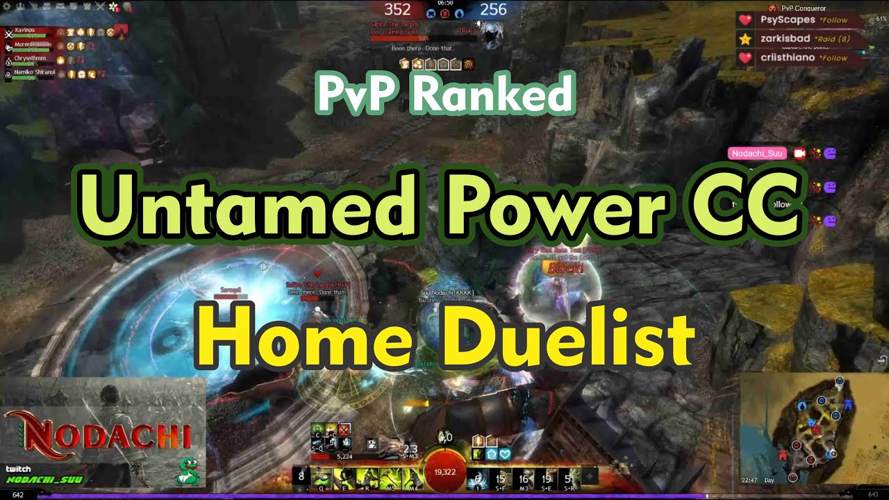 Ranger Untamed Power CC Duelist Hammer Maces PvP Ranked - Guild Wars 2
