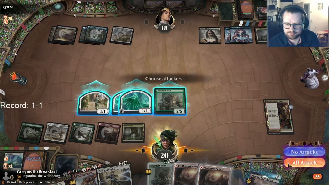Match 3 vs Esper Doom, Day 2, Standard Arena Qualifier with Naya Tokens