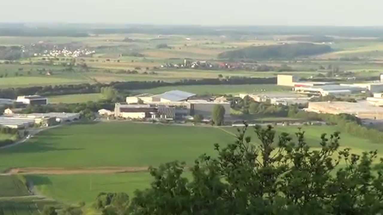 Waldenburg - Blick in die Hohenloher Ebene hinunter