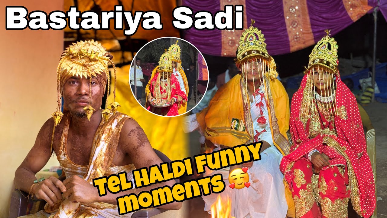 Bastariya Sadi 🥰|| Tel Haldi Funny Moments 😅|| Nagesh vlogs 007