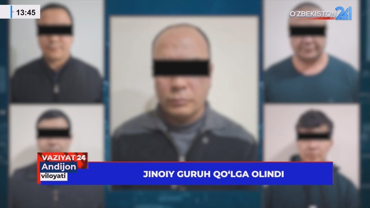 Jinoiy guruh qoʻlga olindi