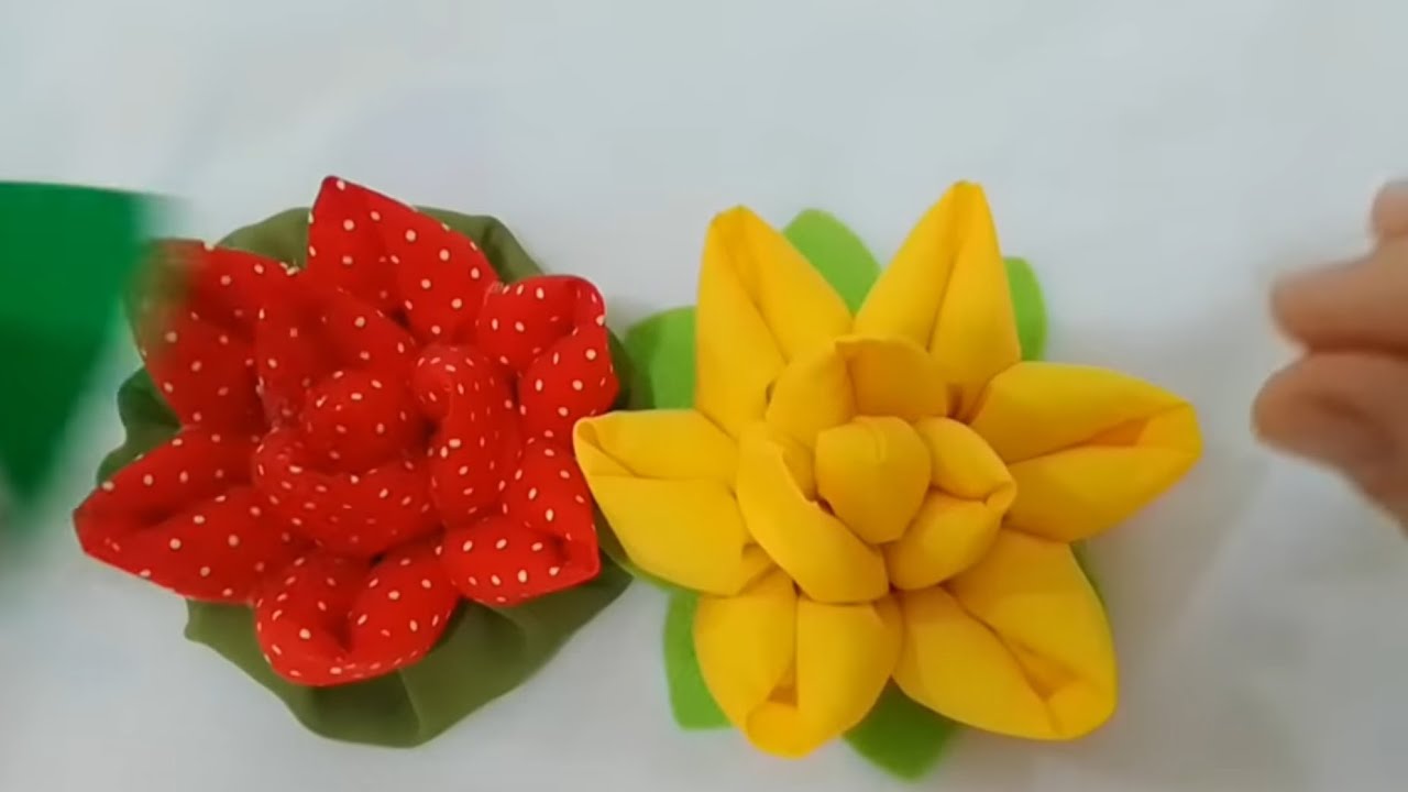 como fazer tulipa abertura,flores de tecido#diyflower #artesanato