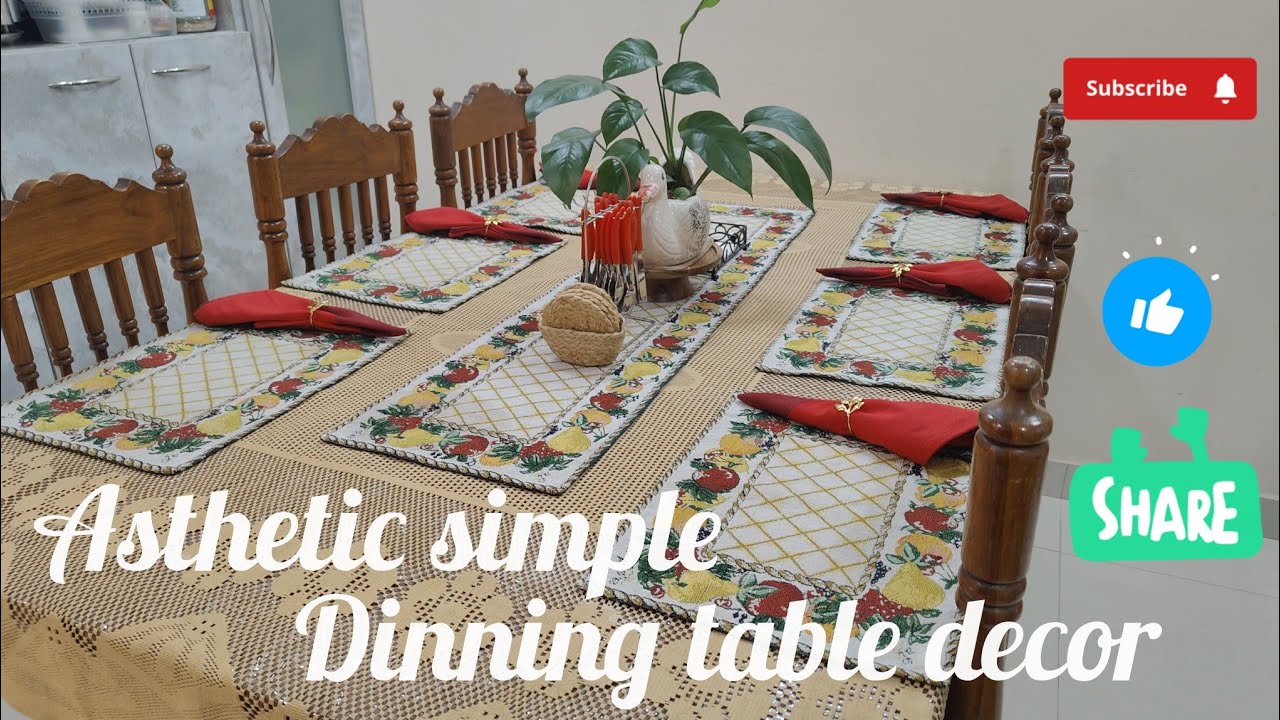 Dinning table decor 🫶🧿 very refreshing and soothing 🤗