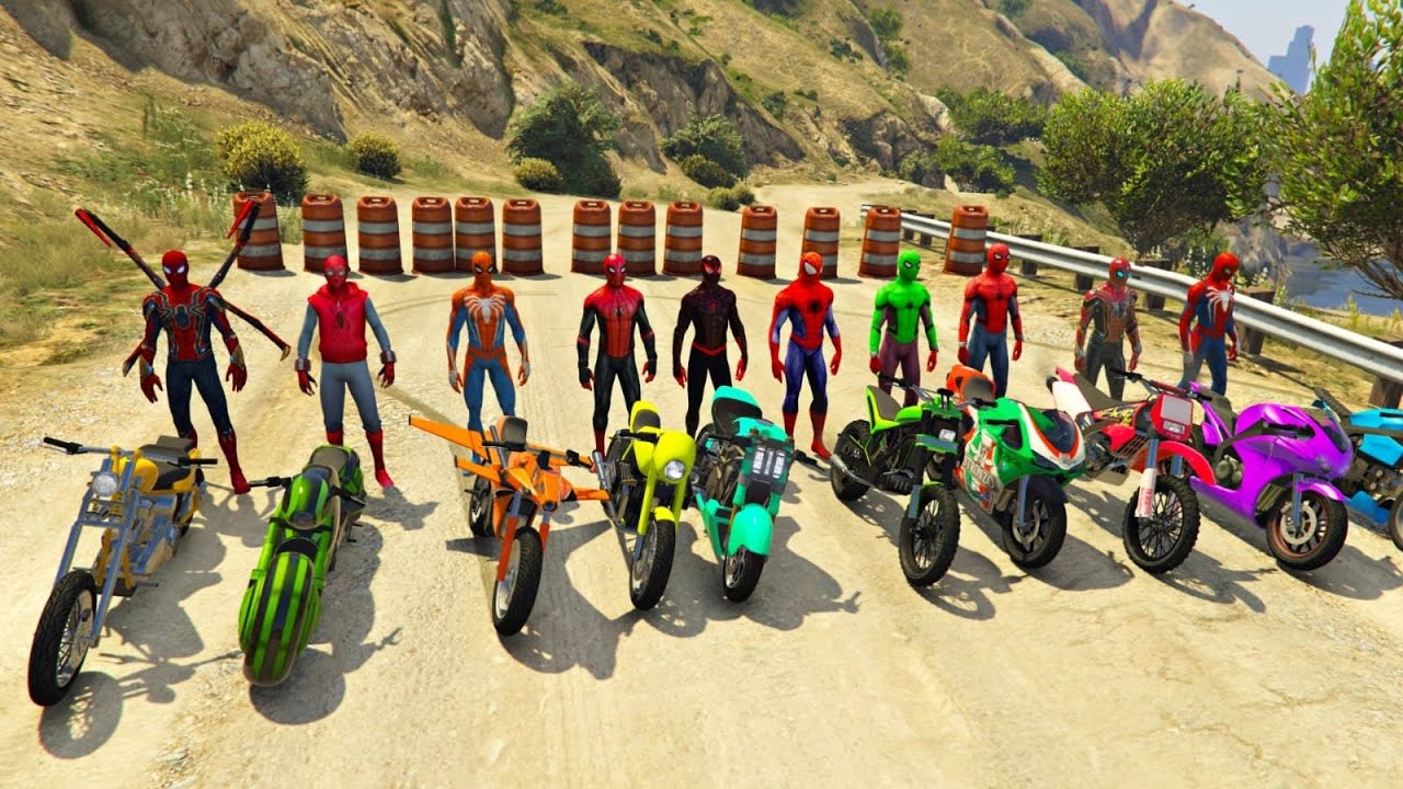 GTA 5 Spiderman Epic Jumps episode 3 - Spider-Man Ramp & Ragdolls