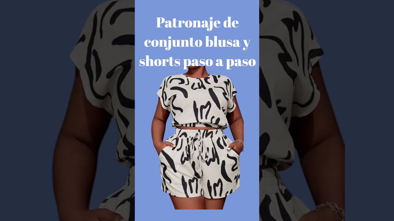 Como hacer el patrón de un short y blusa quimono