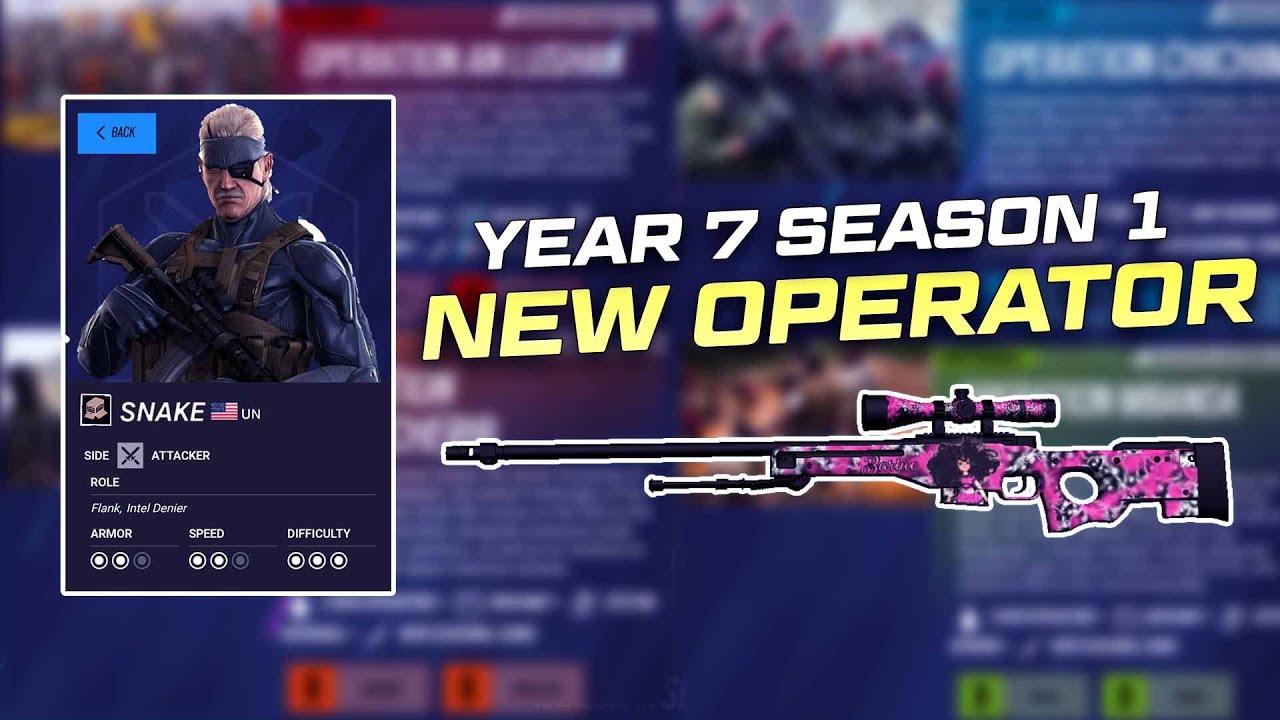 *NEW* Year 7 Operator 'SNAKE' Rainbow Six Siege Roadmap Concept