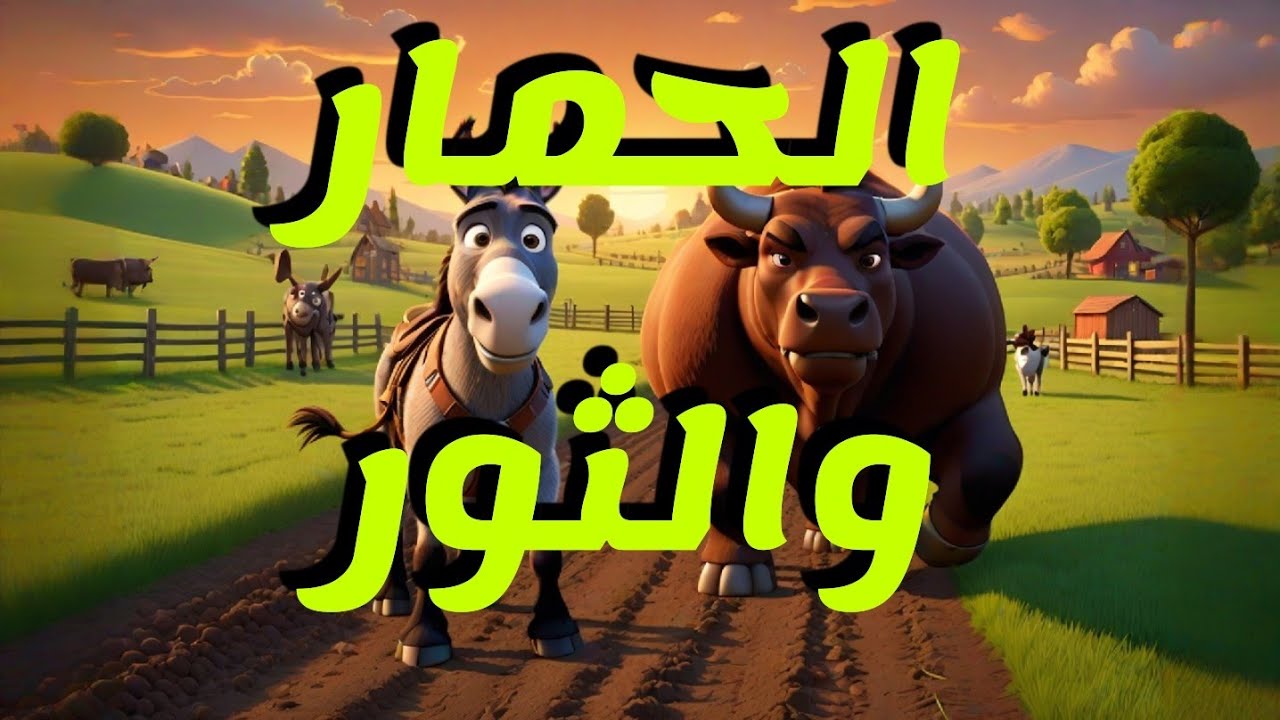 الحمار والثور #كرتوناطفال #قصص_قبل_النوم #cartoon #أطفال #أطفال