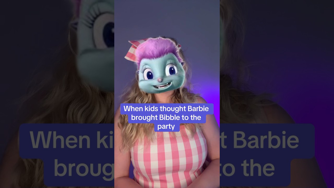 When kids thought Barbie brought Bibble to the party 😂 #barbie #shorts #bibble