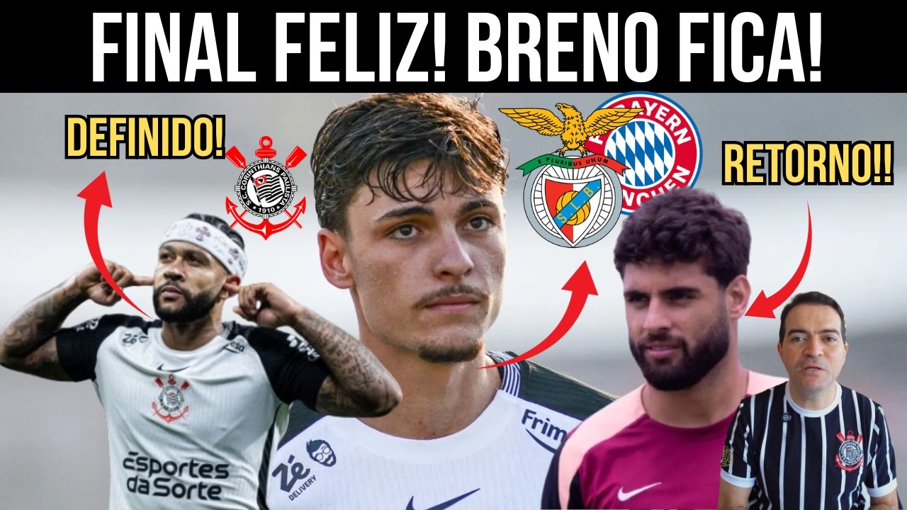 BRENO BIDON RECUSA EUROPA PELO CORINTHIANS! YURI ALBERTO VAI VOLTAR! MEMPHIS VIRA SOLUÇÃO de 9 E +