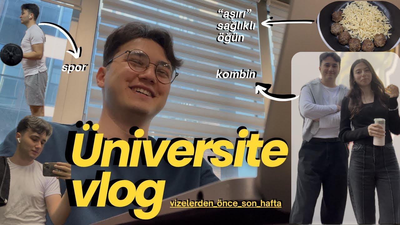 vizelerden önce son hafta, fırtına öncesi sessizlik🍃😬 | Üniversite Vlog