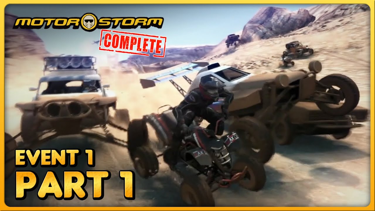 MotorStorm (PS3) - TTG 1 - Part 1 - Intro & In At The Deep End - Event 1: A Taste of Violence