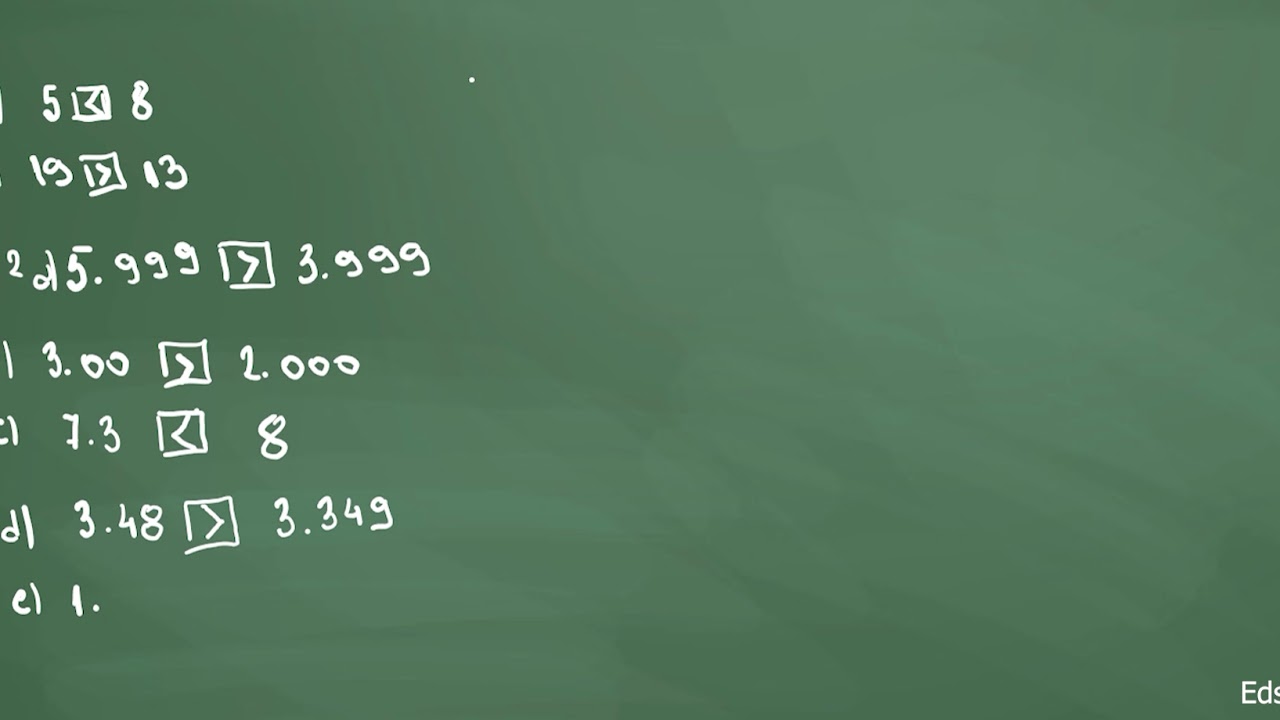 Matematikë | Klasa 6 | Periudha 2 |  Krahasimi i numrave dhjetorë