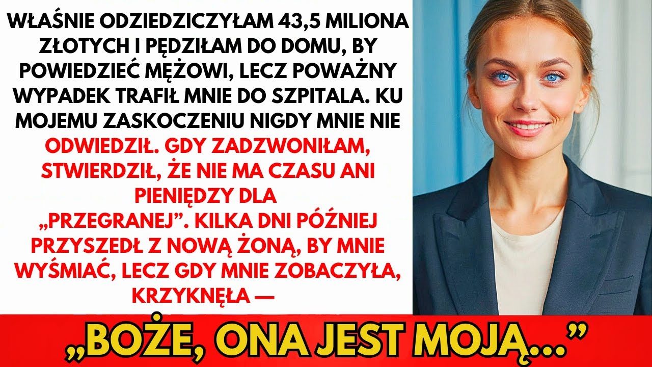 Przeżyłam Wypadek Po Spadku 43,5 Miliona Złotych. Jego Nowa Żona Krzyknęła Na Mój Widok…