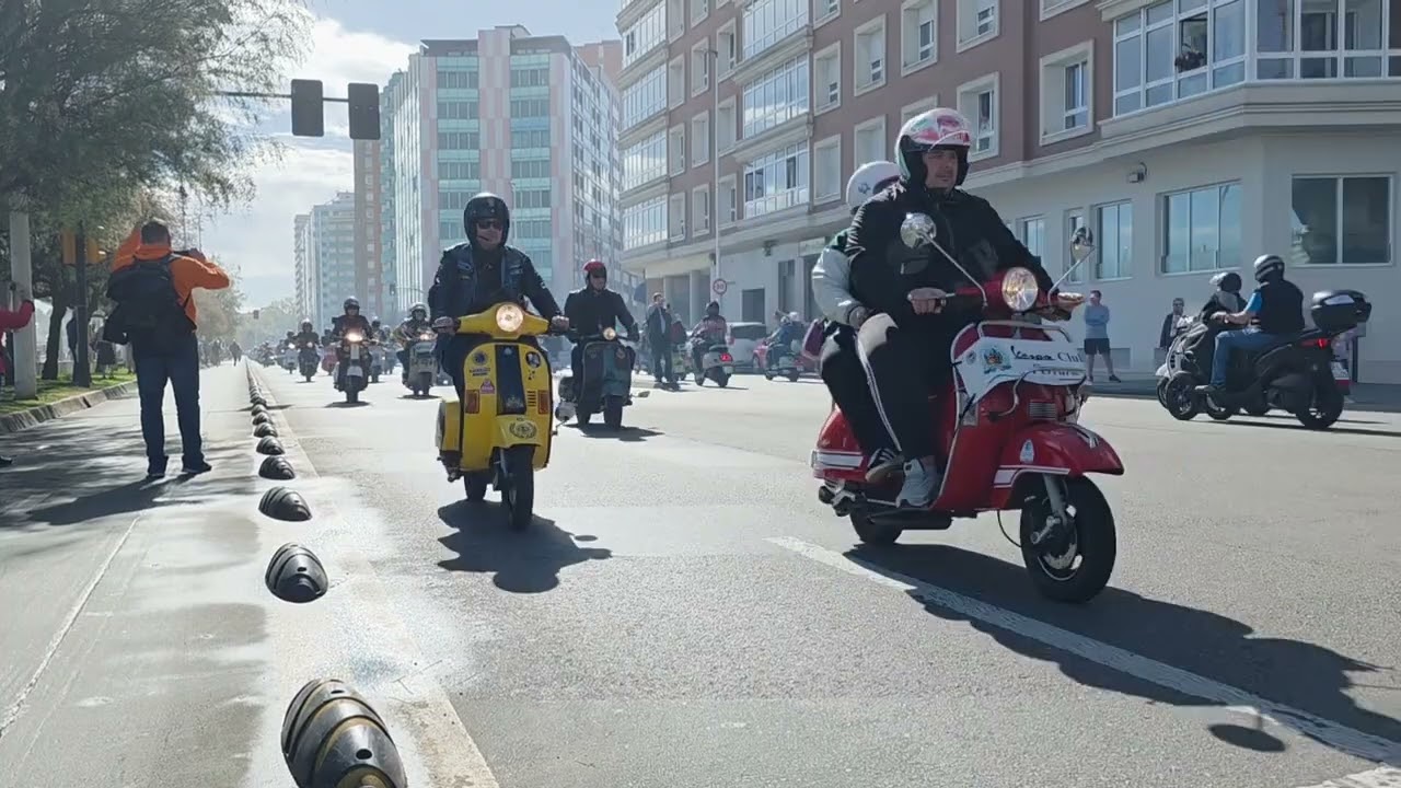Vespa World Days 2025 Parade, Gijón (Asturias), Spain (Music Edition)
