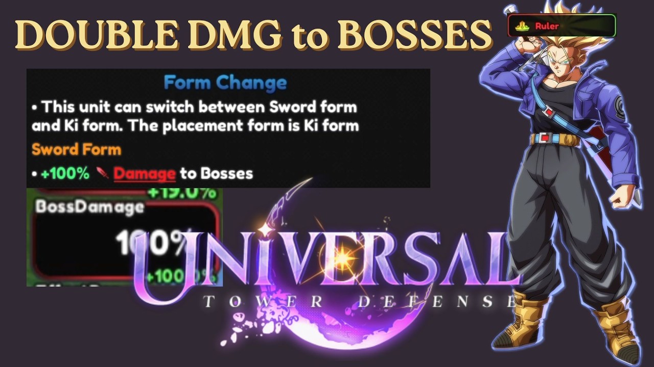 *BOSS KILLER* TRUNKS(THE DRINK) BEST BUILD | QUICK UNIVERSAL TOWER DEFENSE (UTDX) SHOWCASE