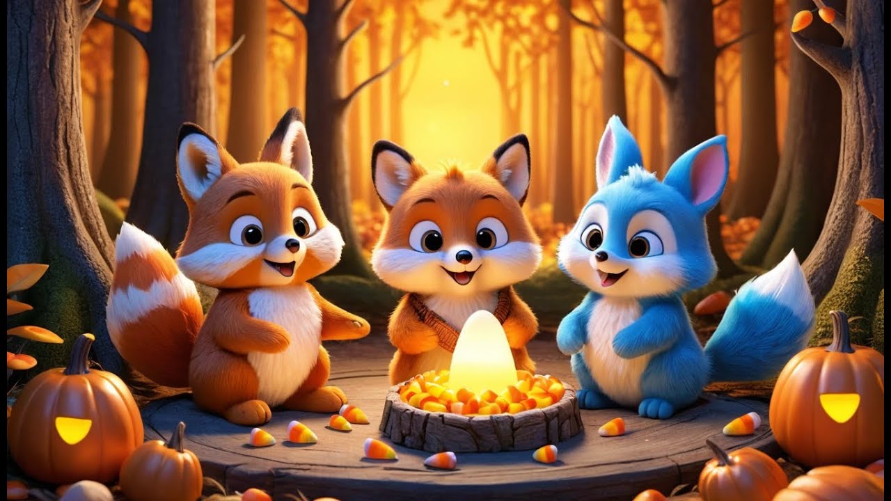 Fluffy Fox and the Candy Corn Forest | Sweet Candy Adventure Song for Kids | Candy Forest Rhyme
