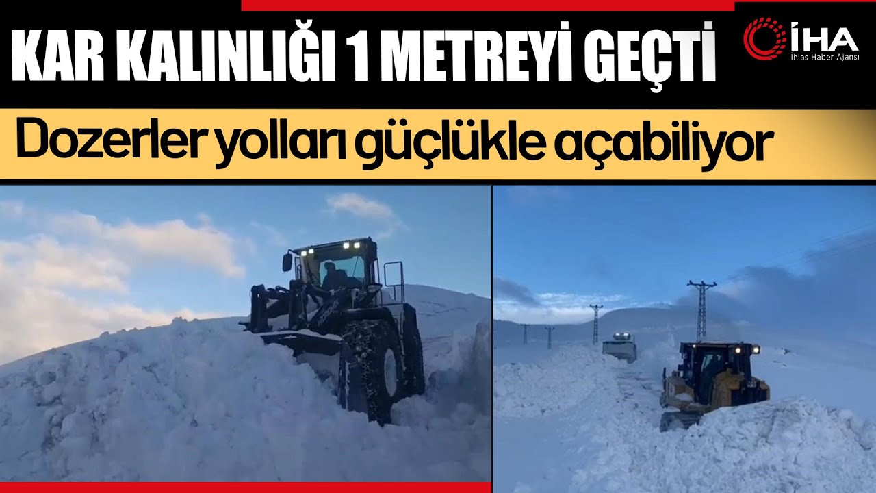 Böyle Kar Görülmedi... Kalınlık Dozeri Aşıyor!