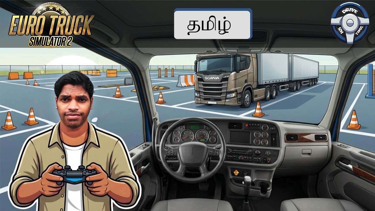 driving academy challenges ets2 tamil | drive sim tamil |