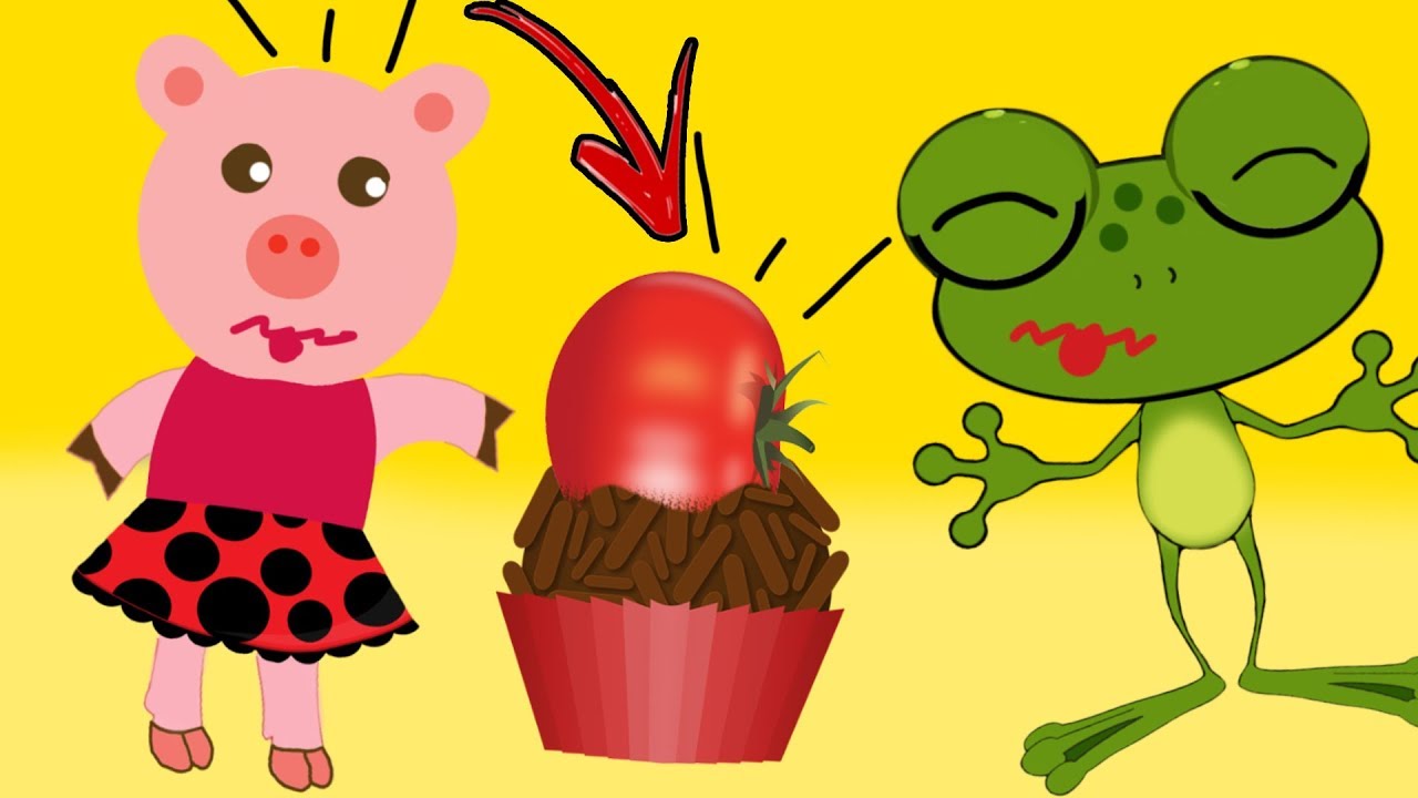 ECAAA! ELA COMEU Brigadeiro com tomate? Gelatina com salsicha? Vídeo Infantil Mundo Aquarela Kids