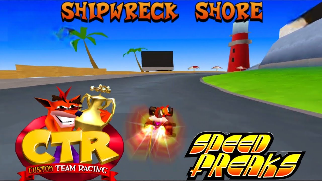 CTR Crash Team Racing: Shipwreck Shore Custom Track By Lockheart