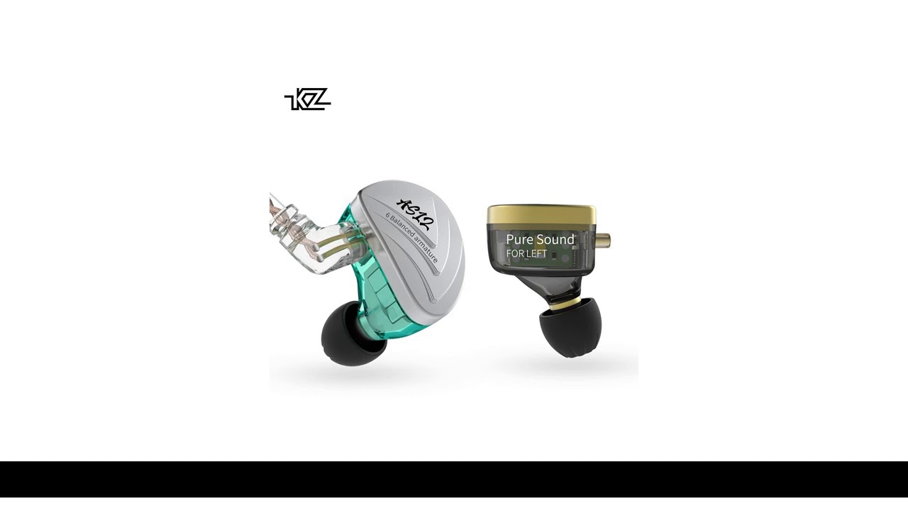 Limitid  KZ AS12 HiFi Audio 12BA Balanced Armature Driver In-ear Earphone IEM with 2Pin 0.75mm Deta