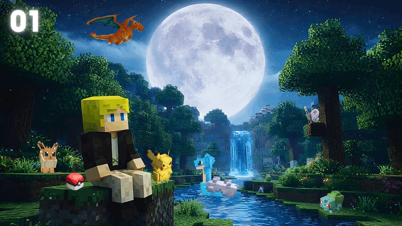 Attrapons-les tous ! (Minecraft : Cobblemon #01) ft. CatTyBlk, Machine664 et Alapomme.