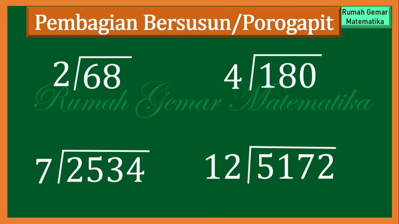 TRIK MUDAH PEMBAGIAN POROGAPIT #porogapit #pembagianbersusun