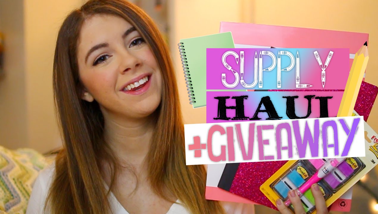 Back to School Supplies Haul & MASSIVE GIVEAWAY!!
