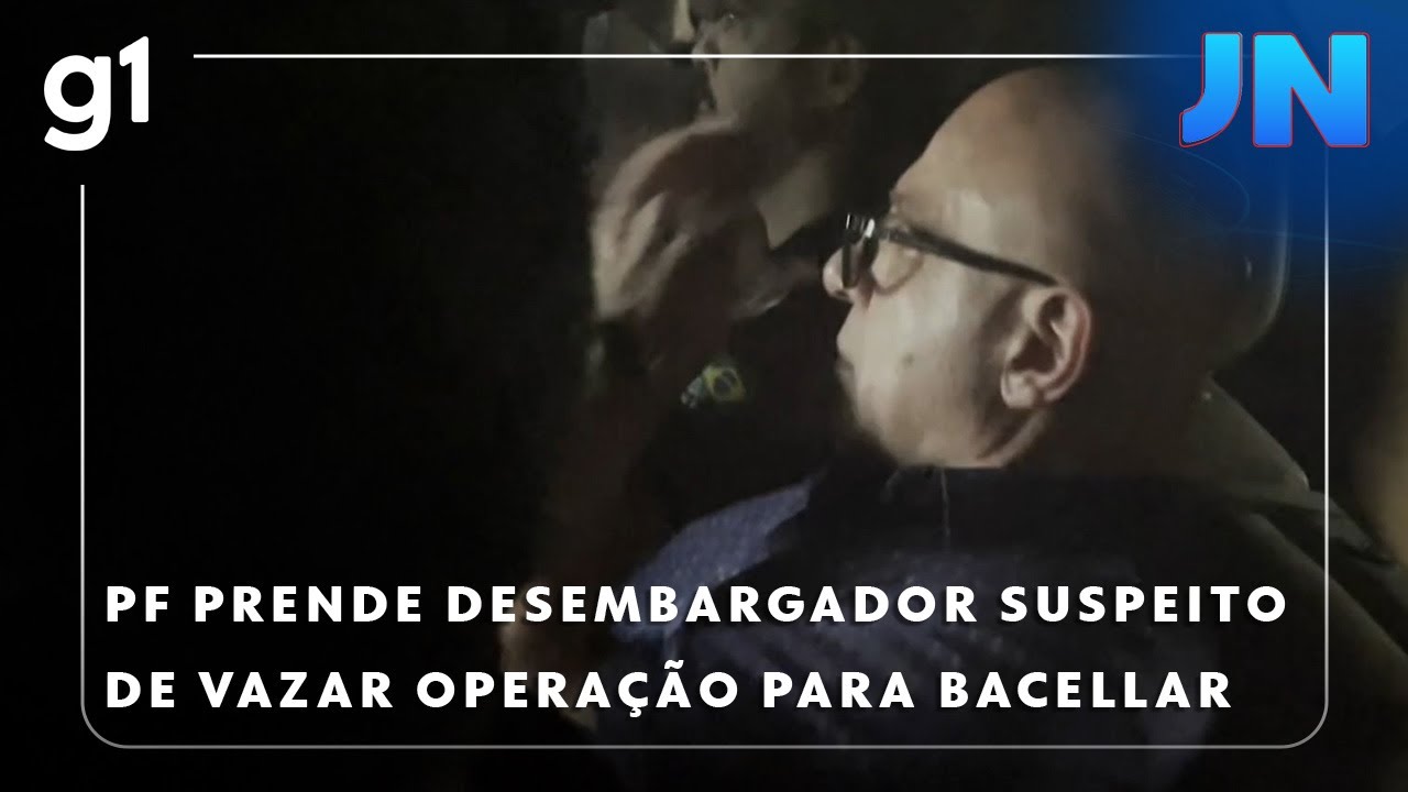 Jornal Nacional: PF prende desembargador suspeito de vazar operação para ex-presidente da Alerj