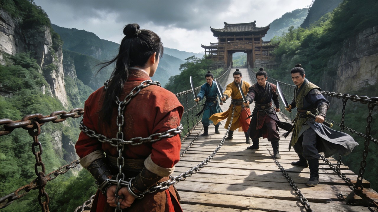 江湖杀手半路伏击囚犯，哪料囚犯竟是功夫高手，直接反杀他们！#kungfu #movie #中国电视剧