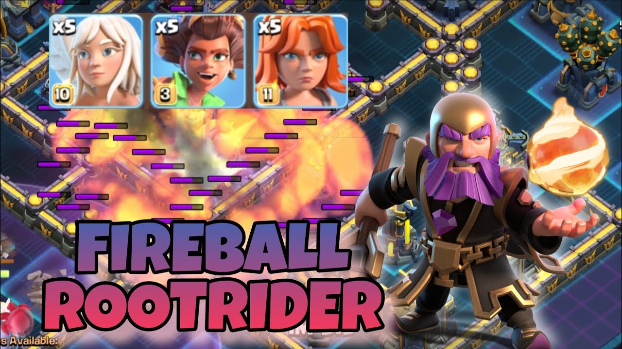 Cara Bermain Fireball Root Rider TH17 - Clash of clans indonesia