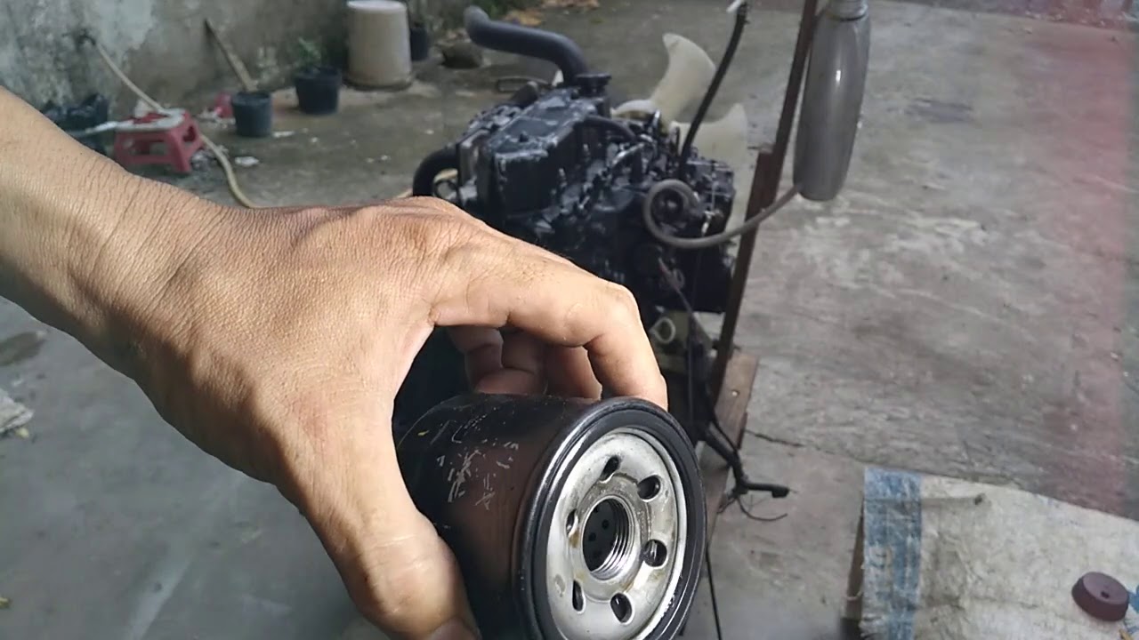 ✍️Động cơ Mitsubishi L3E Các bước chuẩn bị để khởi động🌀:Châm nhớt,thay lọc,mở solenoid tắt máy,.👌