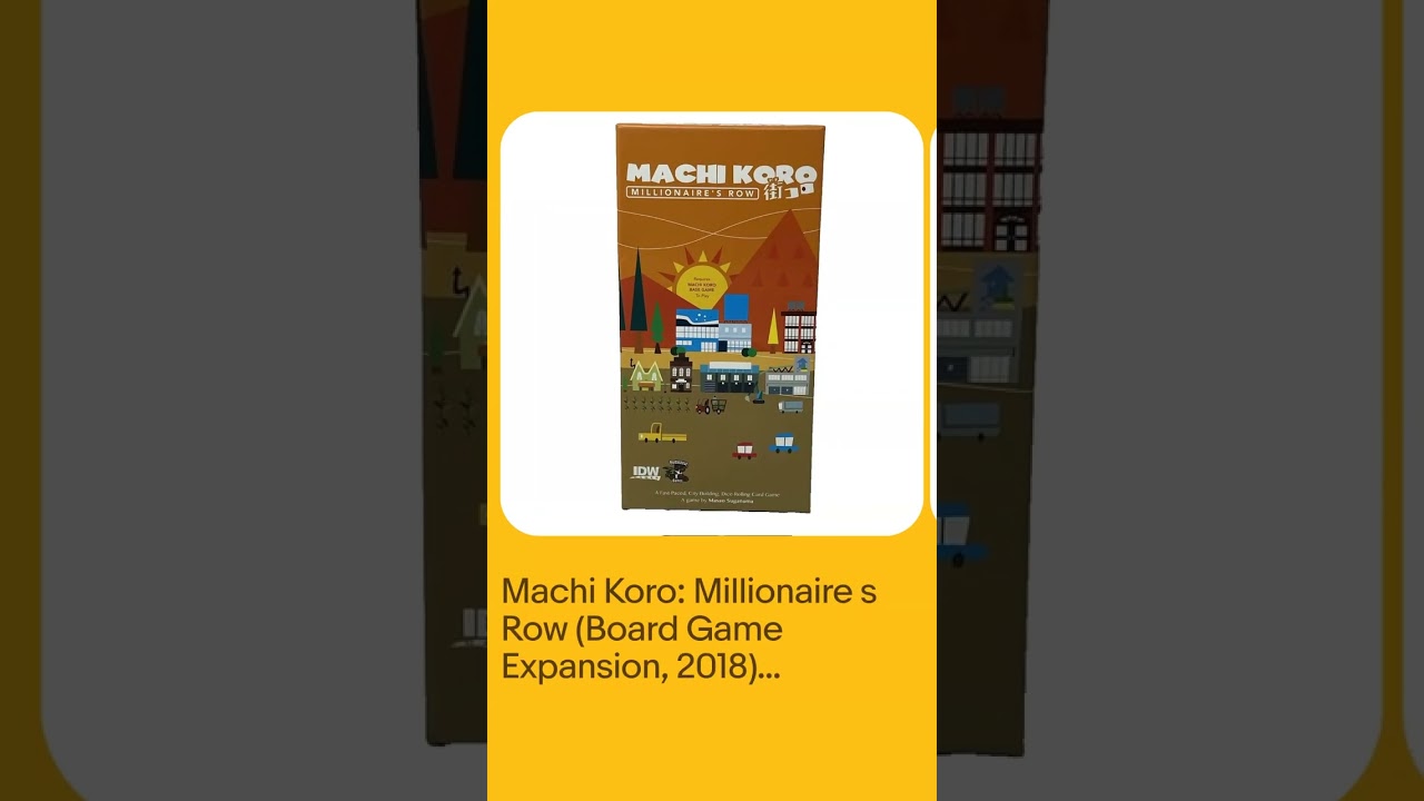 SOLD!! Machi Koro: Millionaire's Row (Board Game Expansion, 2018) Pandasaurus Complete