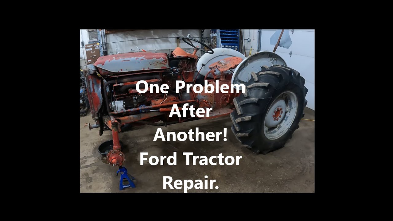 Ford 641 Tractor Carburetor Repair & Tire Swap Will it Run for more than a minute this time?