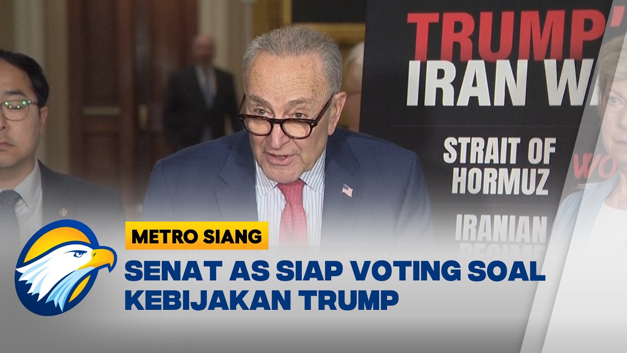 Paksa Voting di Senat, Demokrat AS Desak Trump Hentikan Perang Iran - [Metro Siang]