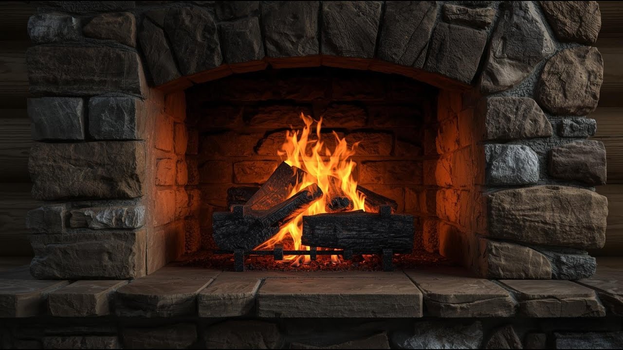 Fireplace Ambience 🔥 Cozy Crackling Fire for Relaxation, Sleep & Focus (1 Hour)