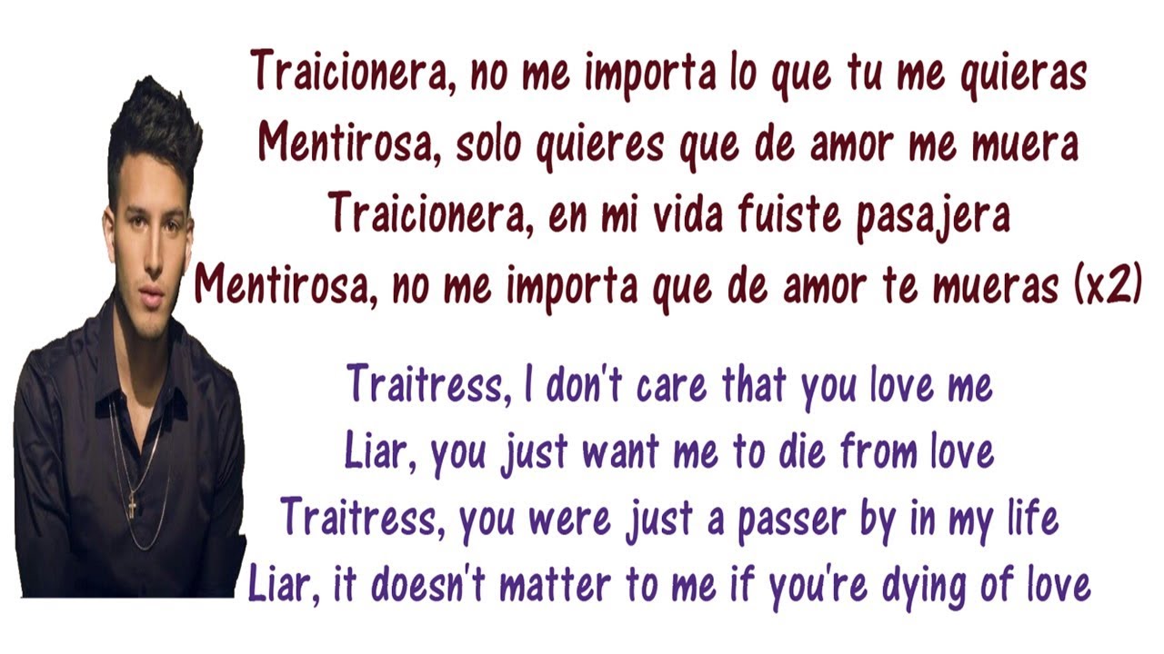 Sebastián Yatra - Traicionera Lyrics English and Spanish - Translations & Meaning - Letras en ingles