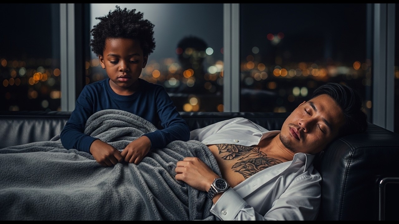 947. The Korean Mafia Boss Pretends to Sleep to Test His Black Maid's Son—What The Son Did Next Fr