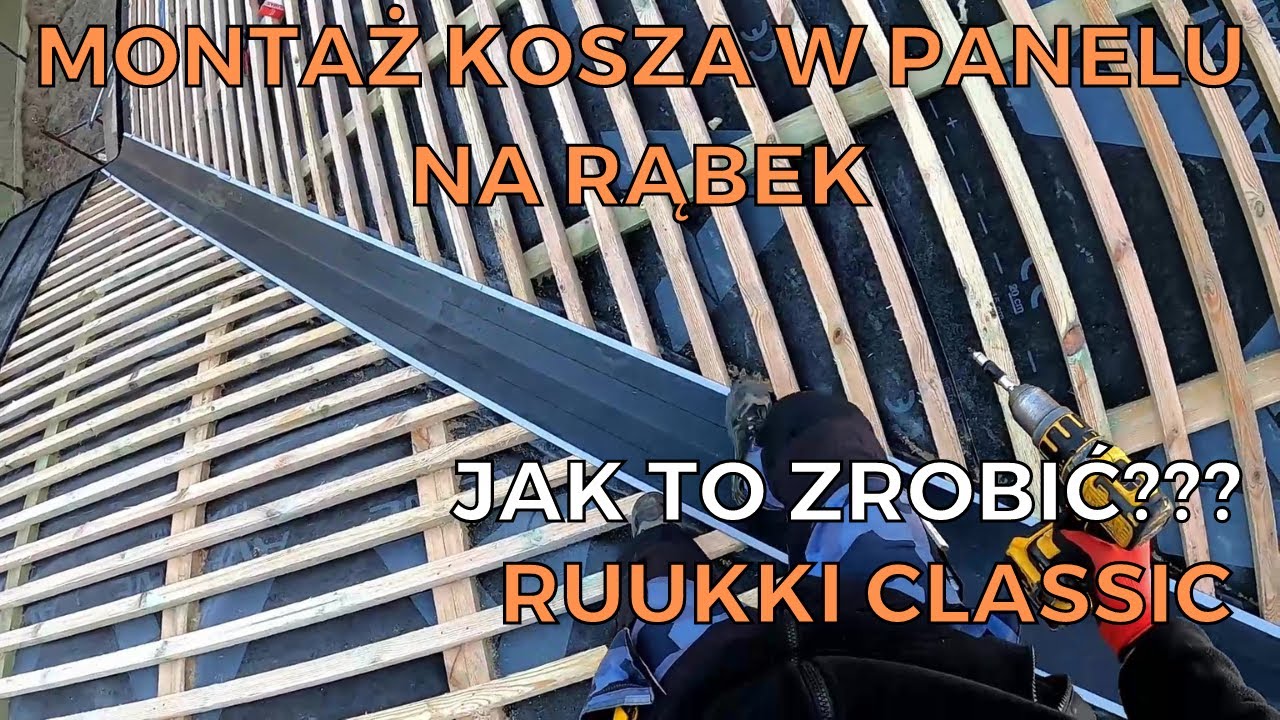 Montaż kosza dachowego w panelu na rąbek. Jak to zrobić?