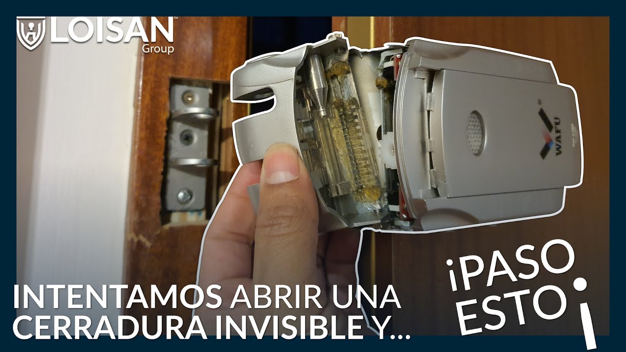 😱INTENTAMOS abrir una (CERRADURA INVISIBLE) y paso esto😧❗️increible❗️