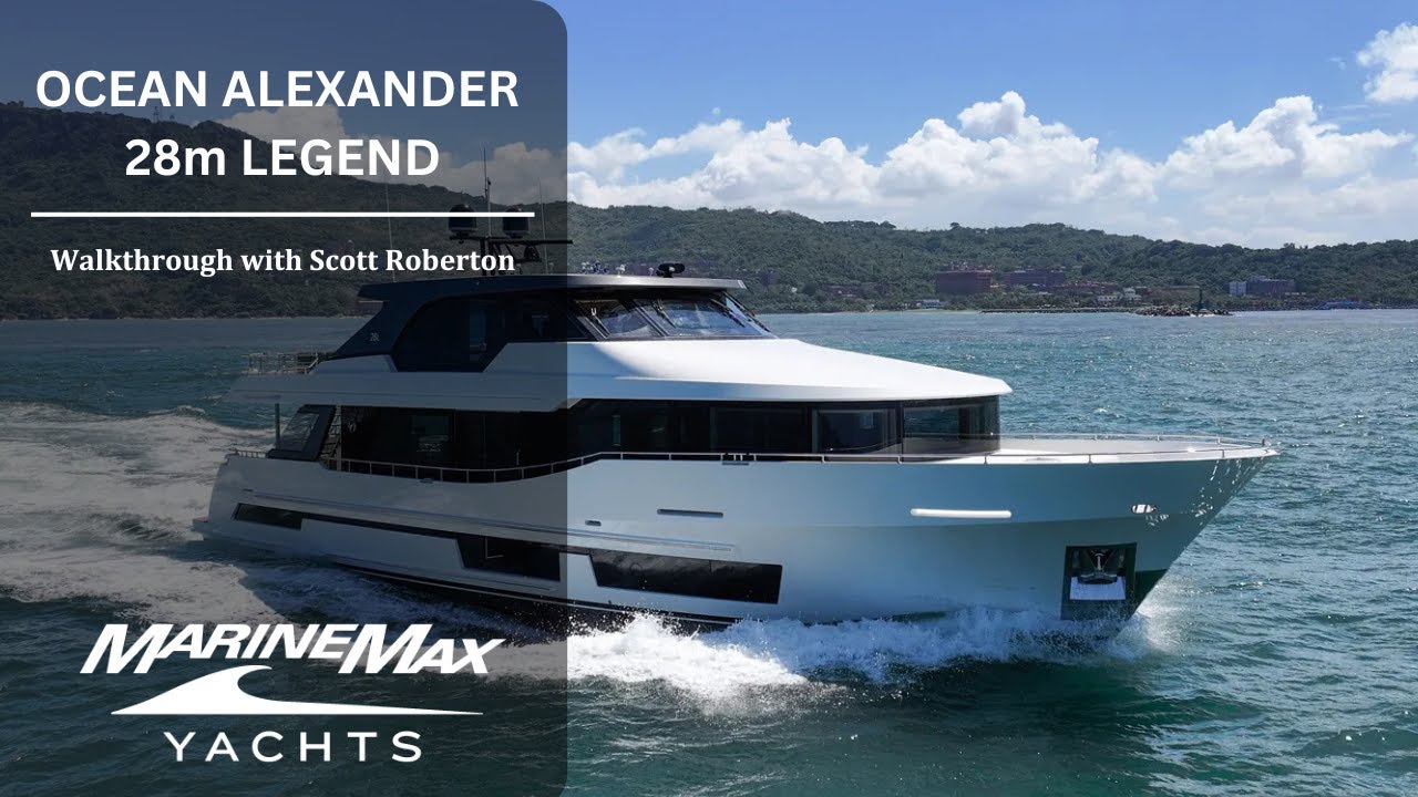 Ocean Alexander 28m Legend Walkthrough - Ft. Lauderdale Boat Show 2024