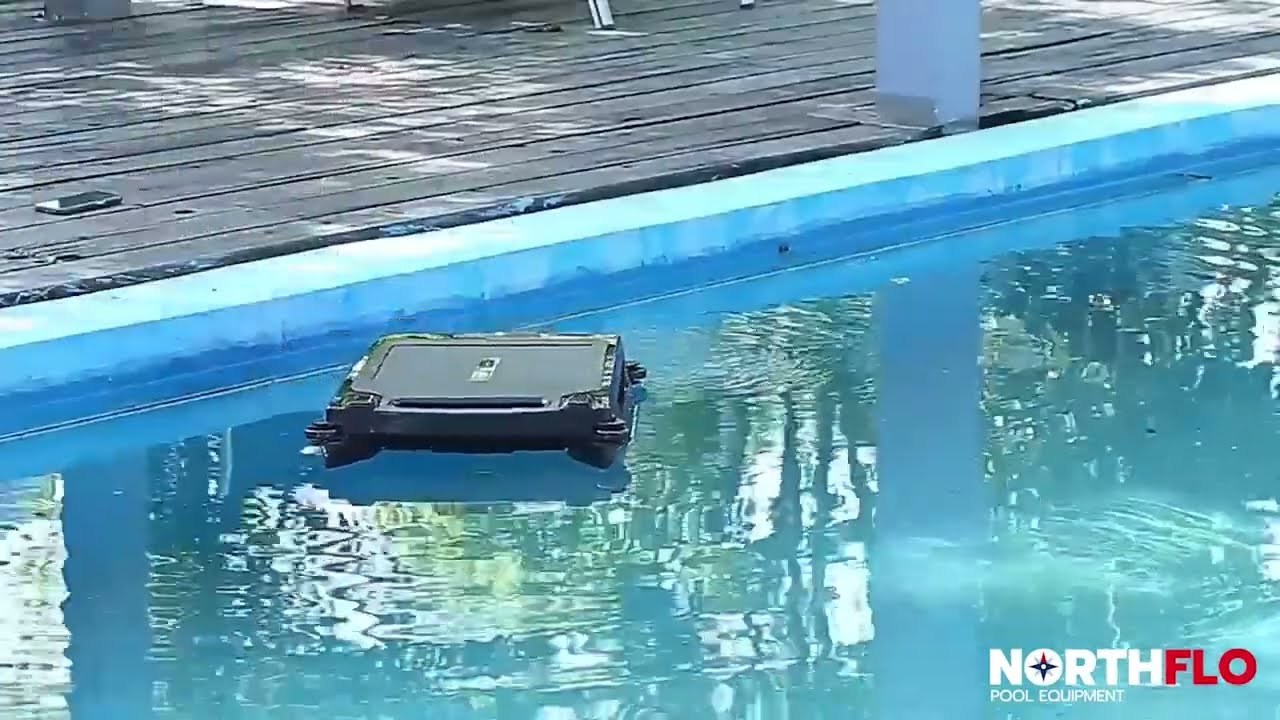 NorthFlo Solar Powered Robotic Surface Skimmer - Available Exclusively At Pool Supplies Canada.ca!